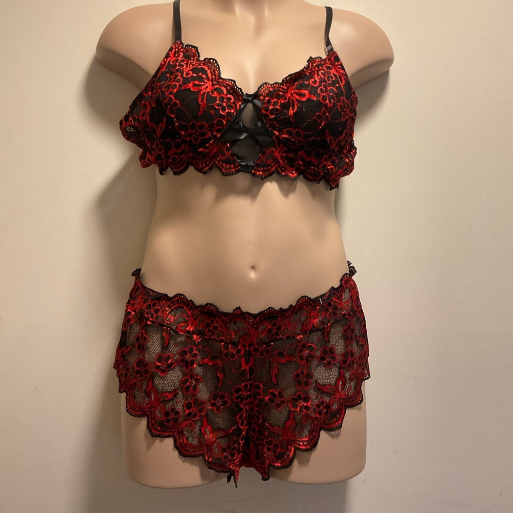Red and Black Lingerie